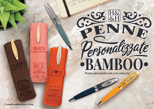 Bamboo penna personalizzata - bamboo,