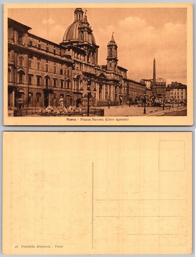 Cartolina roma piazza navona - roma,