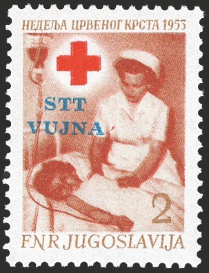 1953 trieste croce - 1953, rossa