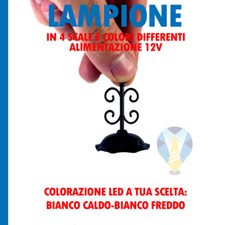 LAMPADARIO PER PRESEPI PRESEPE DIORAMA MODELLISMO CON LED COLORI VARI