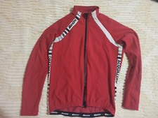Giacca Santini Invernale Acqua Zero Antivento  Ciclismo Rossa Bianca Misura XL