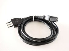 Cavo alimentazione 3 poli presa VDE C13 10A + spina italiana 3 poli 10A - 1,60mt