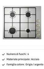 Piano COTTURA Gas 4 fuochi