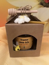 Confezione Regalo Miele Millefiori 250gr Puro ITALIA con Coglimiele e Candelina