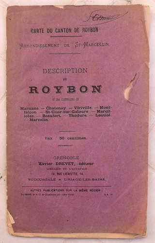 Carte canton roybon f - carte,