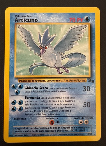 Carte pokemon articuno 62 - carte,
