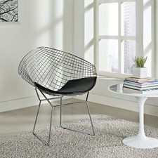 Poltrona design stile Diamond Bertoia