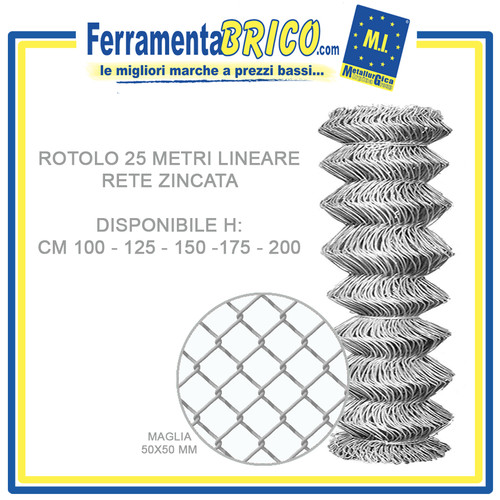 Rotolo rete metallica - 25,