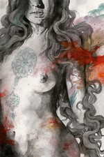 Disegno erotico, Donna nuda