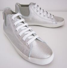 Scarpe sportive Superga n. 35 in tessuto lamé colore argento - NUOVE