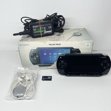 CONSOLE SONY PSP 1004 NERA VALUE PACK CON SCATOLA COMPLETA TESTATA + CUFFIE SONY