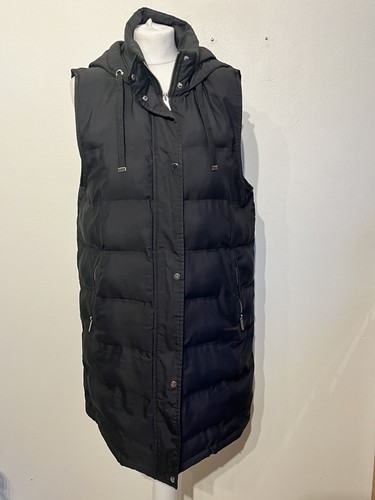 Gilet lungo nero con - , cappuccio