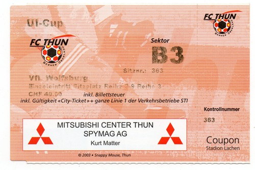 Biglietto thun vfl - ec,