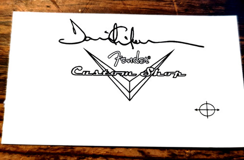 Gilmour custom shop headstock - custom,