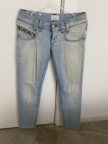 Jeans met con cristalli - met,