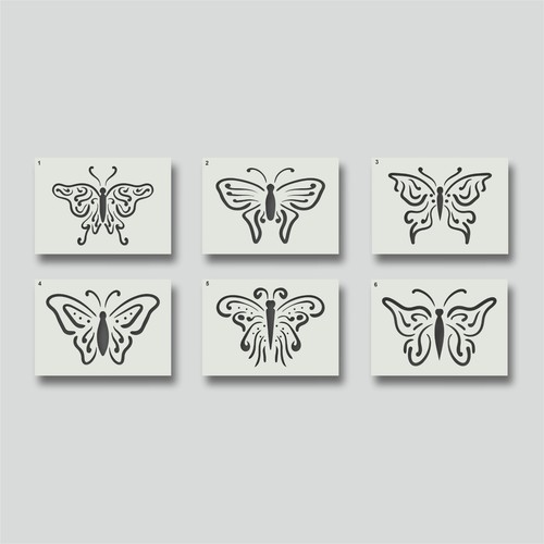 Stencil farfalla per - farfalla,