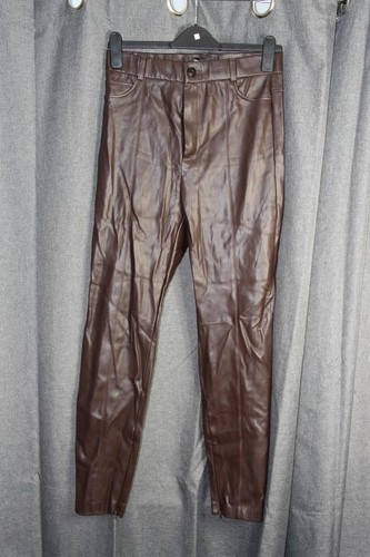 Zara pantalone donna pelle - pantalone,