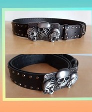 Cintura Nera Teschio Dark Punk