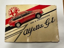Libretto ALFA ROMEO ALFETTA GT
