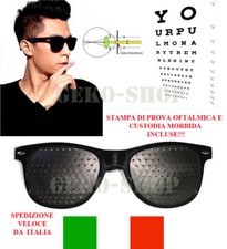 OCCHIALI A FORI STENOPEICI PER