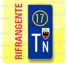 ADESIVO TARGA EUROPEA PER AUTO