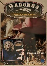 MADONNA Music 2D CARDBOARD PROMO STANDEE DISPLAY ITALY 2000