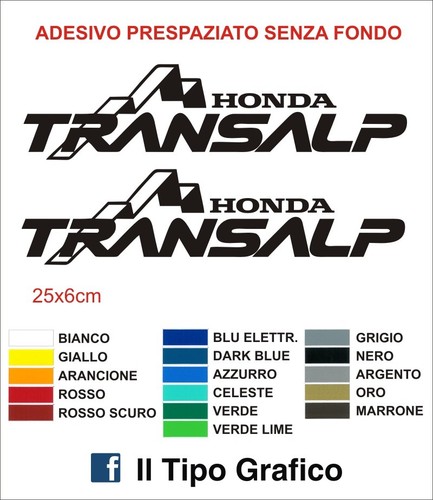 Adesivi transalp decals - transalp,