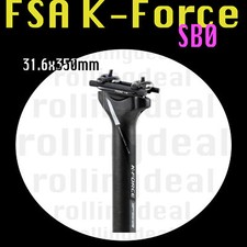 Reggisella decalcomania FSA K-Force SB0 UD nero carbonio 31,6x350 mm nuovo strada MTB