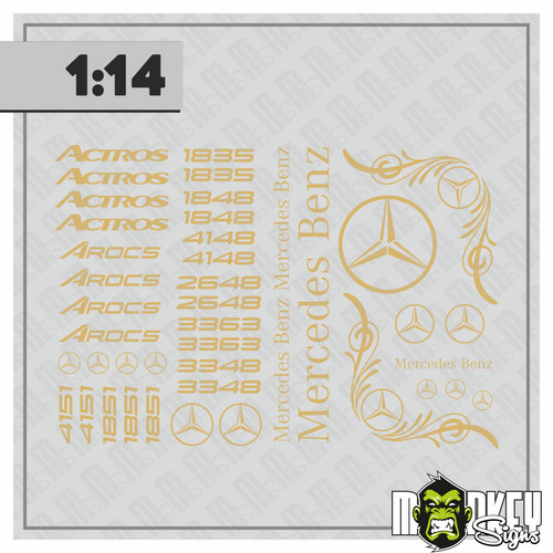 Pezzi adesivo 14 actros - 1/14,
