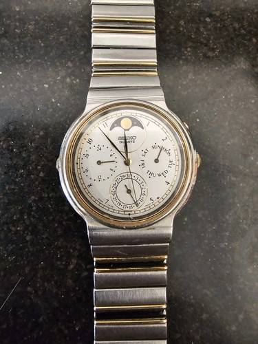 Seiko moonphase 7f39 6000 - seiko, uomo