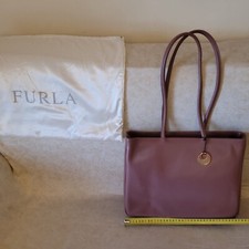 Grande borsa in pelle Furla mai usata rosa antico