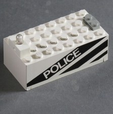 LEGO® City Scatola Batteria Bianco Nero 6430 Police 9V + Luce Light & Sound