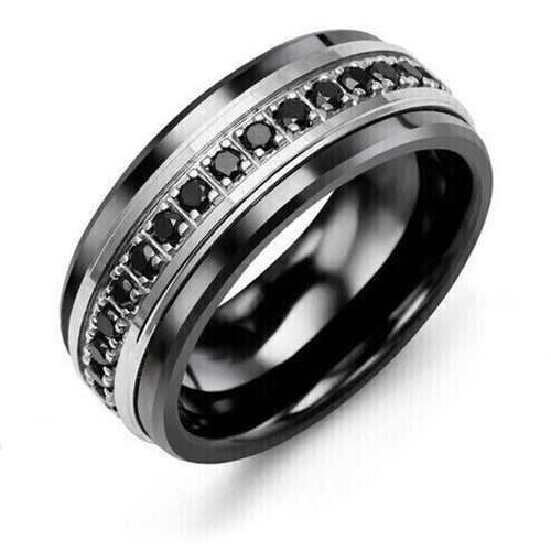 Anello mignolo diamante nero