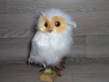 White Snow Owl Ornament