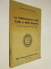 LA FABBRICAZIONE DELLE COLLE E DELLA DESTRINA Domenico Urbani De Gheltof Ufficio