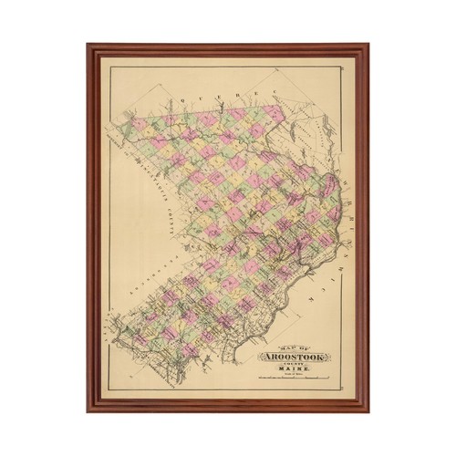 Vecchia mappa della contea - , di