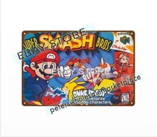 Super Smash Bros  metal tin