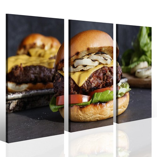 Quadro hamburger panino hot - panino,