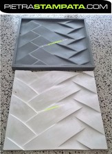 Stampo in gomma rivestimento murale finta pietra wall panel 3d in gesso cemento