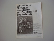 advertising Pubblicità 1974 MOTO CZ 175 TRAIL