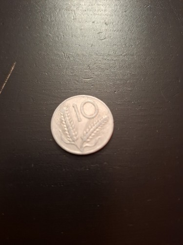 Lire del 1955 con errore - del,