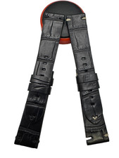 Cinturino Vero Alligatore Nero