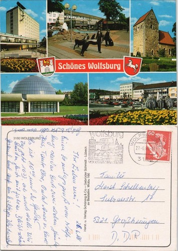 Cartolina wolfsburg hochhaus - cartolina,