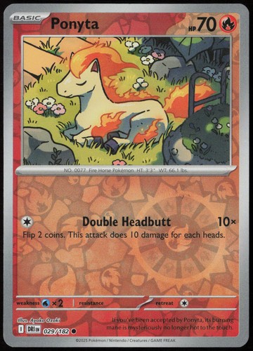 Ponyta 182 - #29/182, holo)