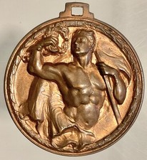 MVSN AMENDOLA CENT. CAPPELLANO AOI OMS A.XIV CC.NN. MEDAGLIA OPUS MARIO MOSCHI