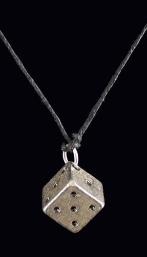 Collana ciondolo metallo - , dado