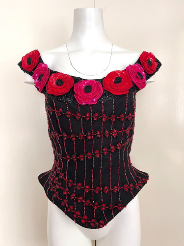 Corsetto lana sequente con