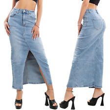Gonna lunga longuette jeans