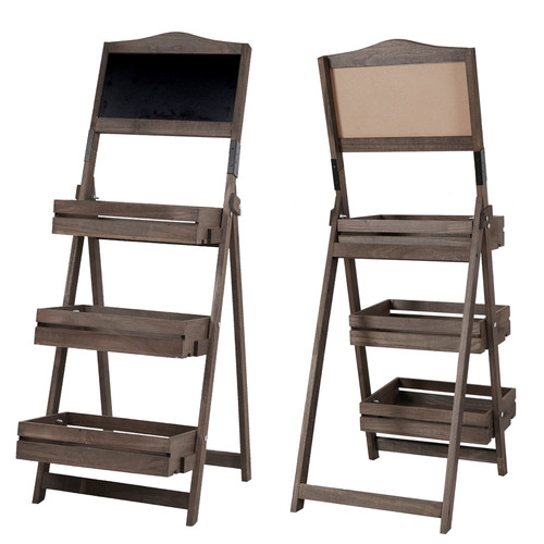 Scaffale legno con lavagna - scaffale,