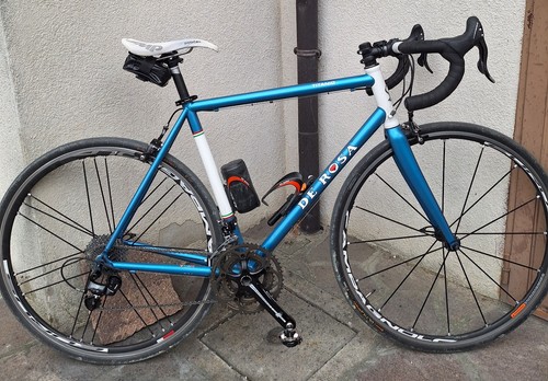 Bici corsa titanio rosa - da,